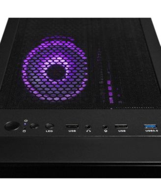 SET Gaming Desktop - Liquid Cooled Intel Core i9 14900KF 3.2GHz 24-Core Processor, 32GB DDR5 Memory, GeForce RTX 4070 SUPER 12GB GDDR6X Graphics, 1TB SSD, 4TB HDD, WiFi, Windows 11 Home 64-bit