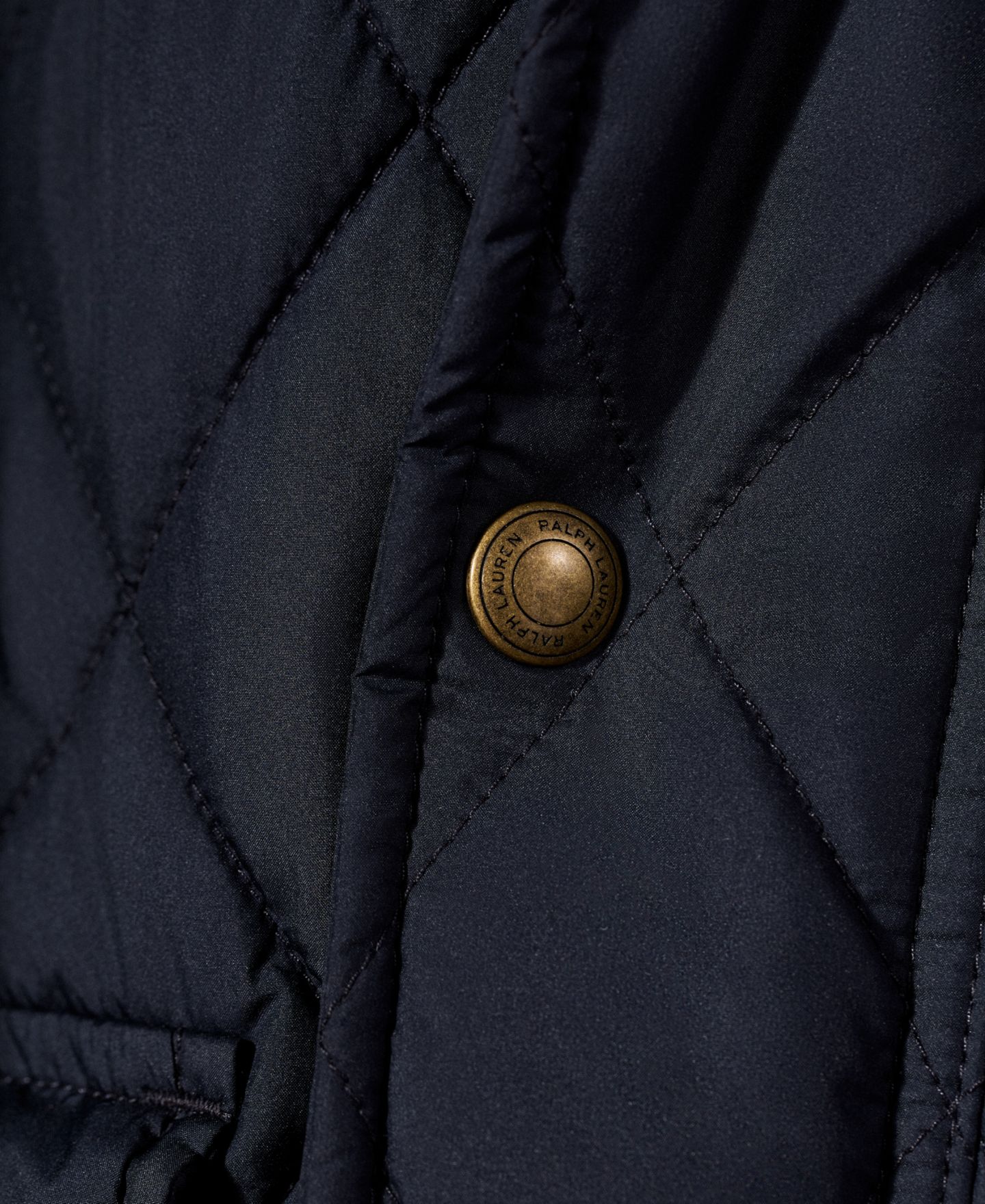 Мужская куртка Polo Ralph Lauren Big & Tall Beaton Quilted Water-Repellent Full-Zip, цвет: Тёмно-синий — фото 7