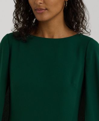 Lauren Ralph Lauren Women's Cape Georgette Cocktail Dress
