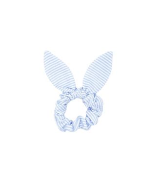 Girls  Seersucker Bow Scrunchie