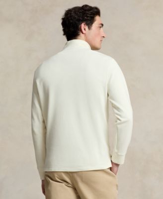 Men's Estate-Rib Cotton Quarter-Zip Pullover
