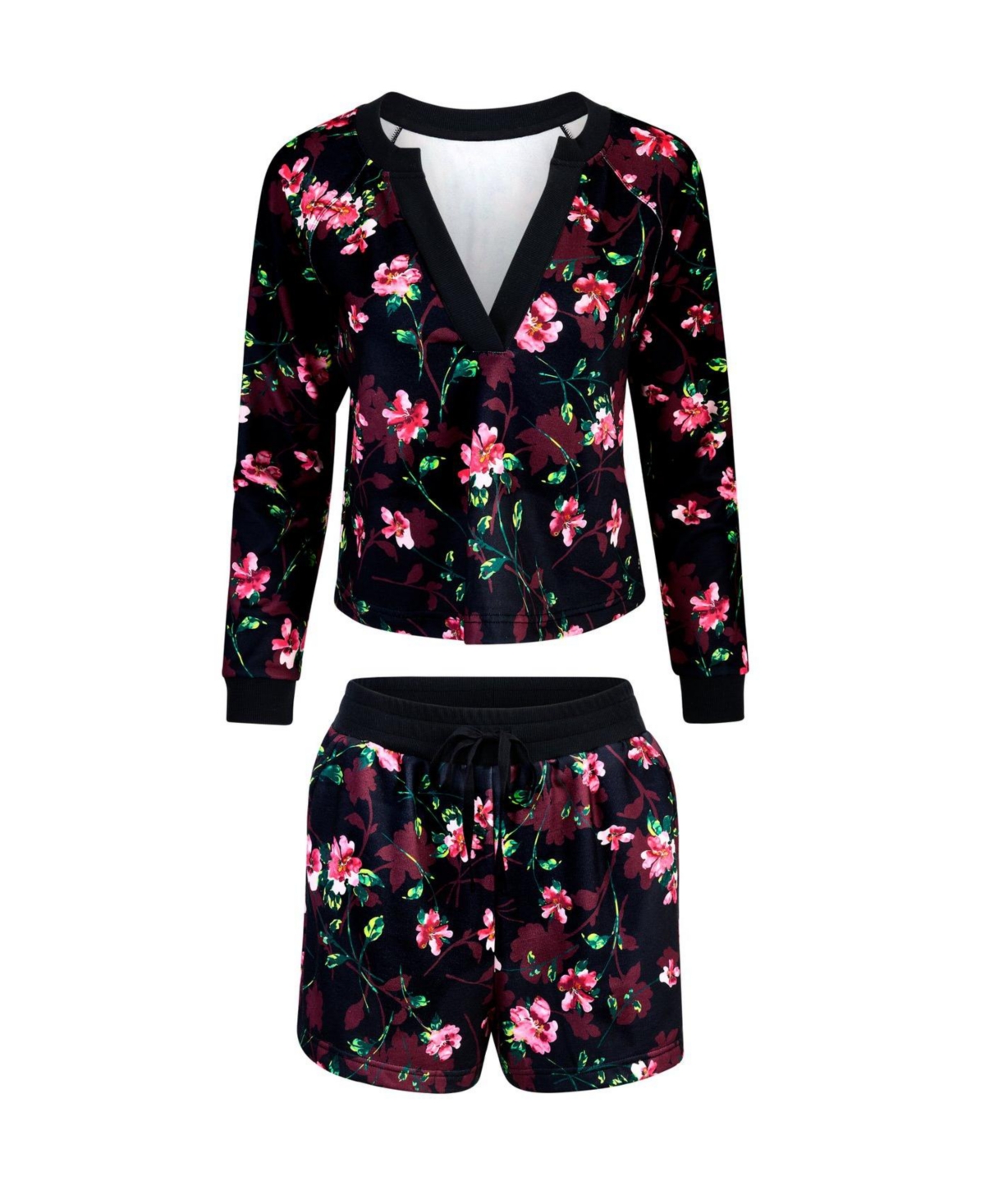 Adore Me Plus Lesley Sweatshirt & Shorts Set