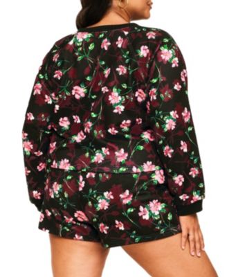 Plus Size Lesley Sweatshirt & Shorts Set