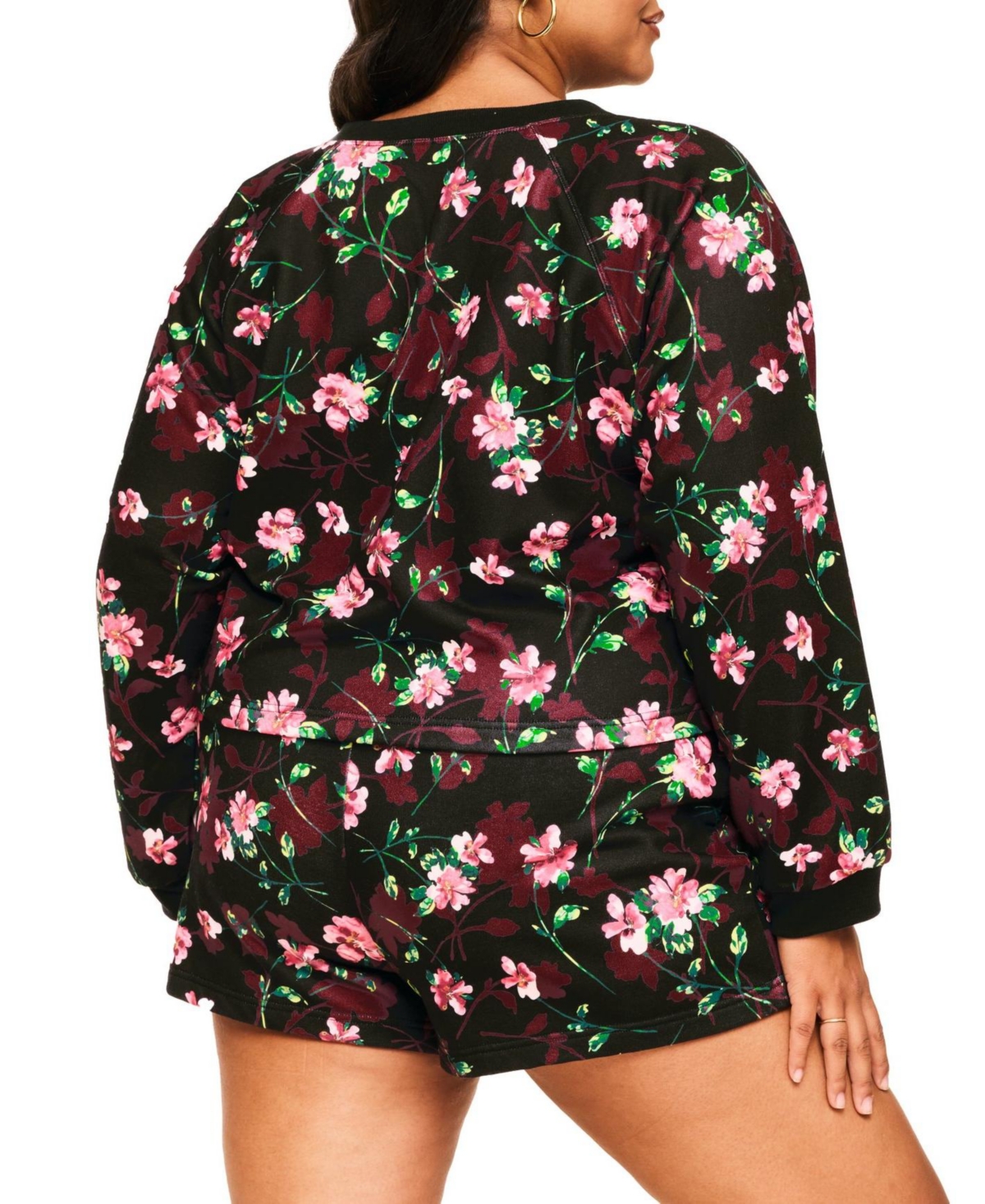 Adore Me Plus Lesley Sweatshirt & Shorts Set