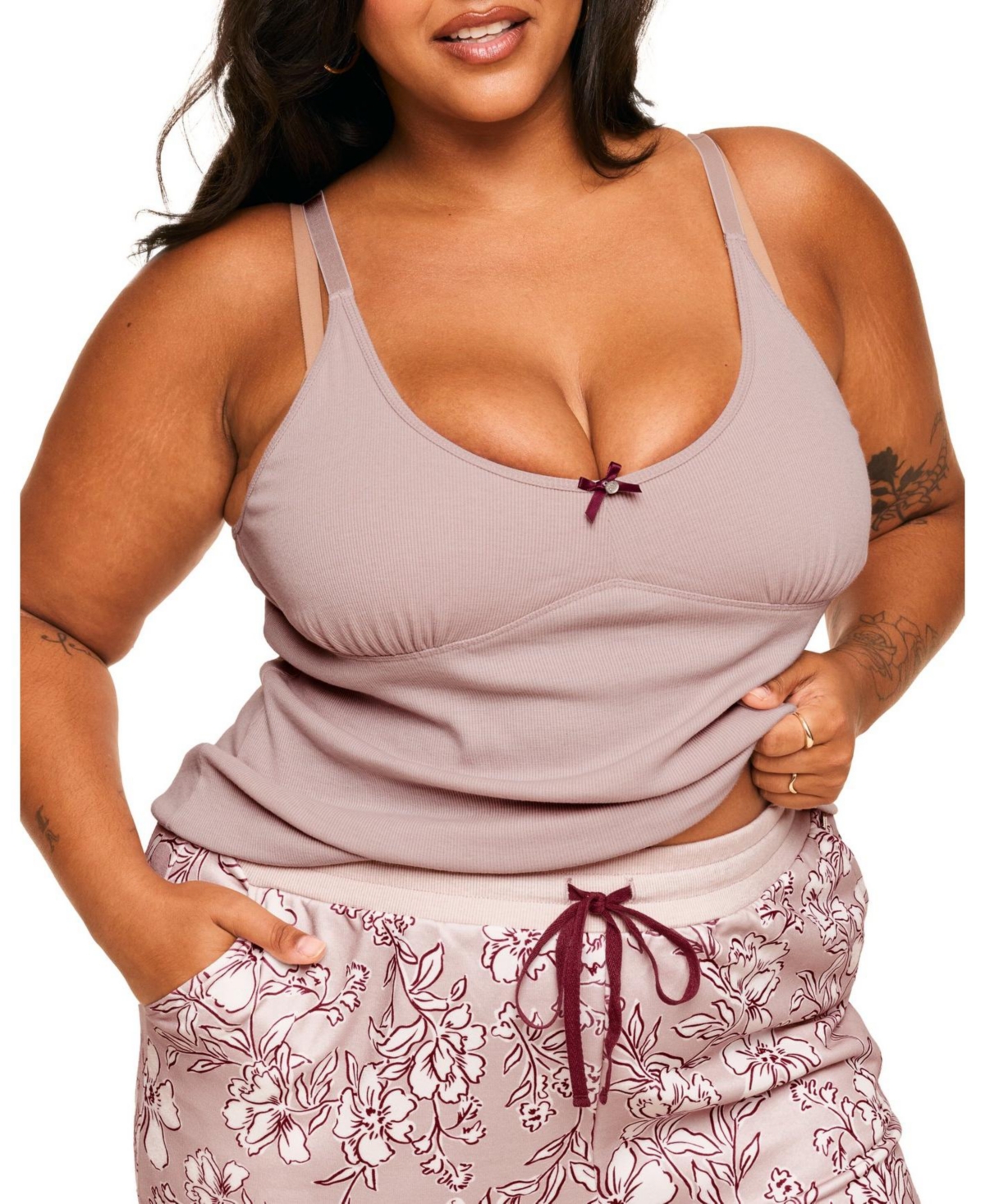 Adore Me Plus Size Kaiden Cami & Joggers Set