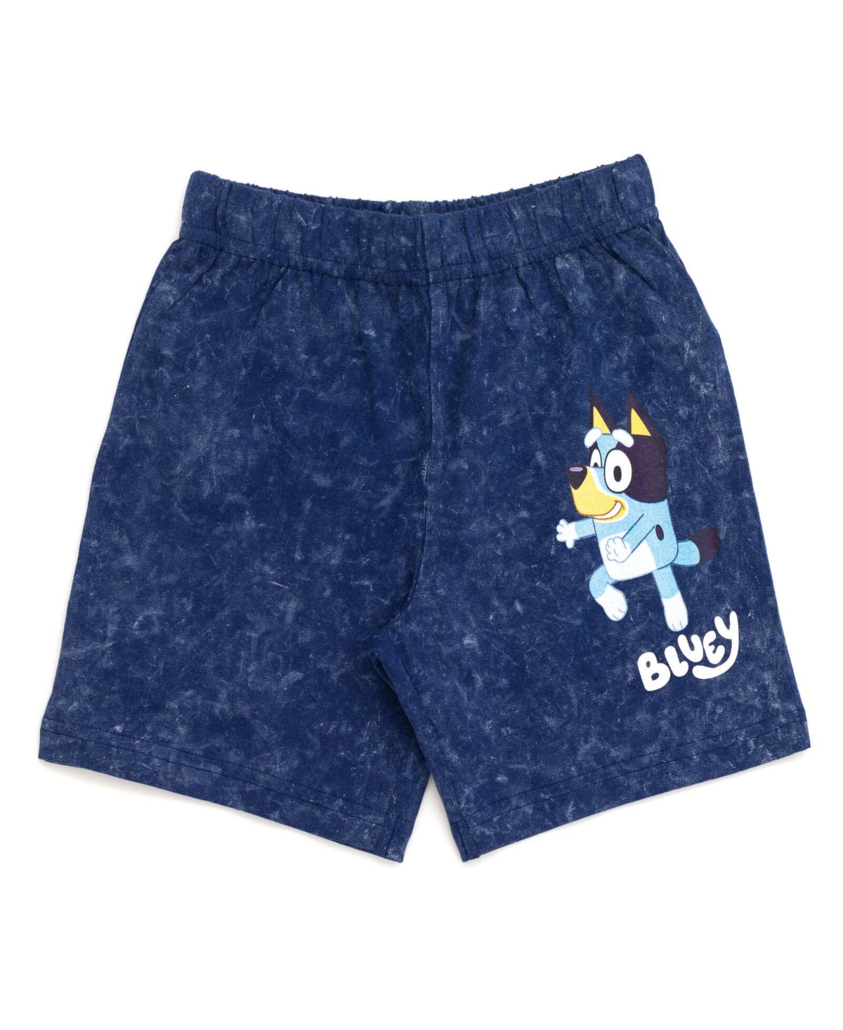 Bluey Boys Bingo Vintage Drop Shoulder T-Shirt and Shorts Outfit Set to