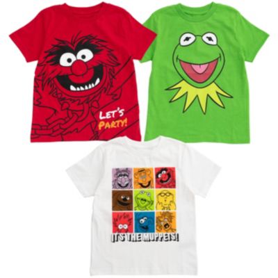Muppets Party Animal T-Shirt For Men - Heather Red Graphic Tee, Crew Neck, Short Sleeve, Cotton Blend