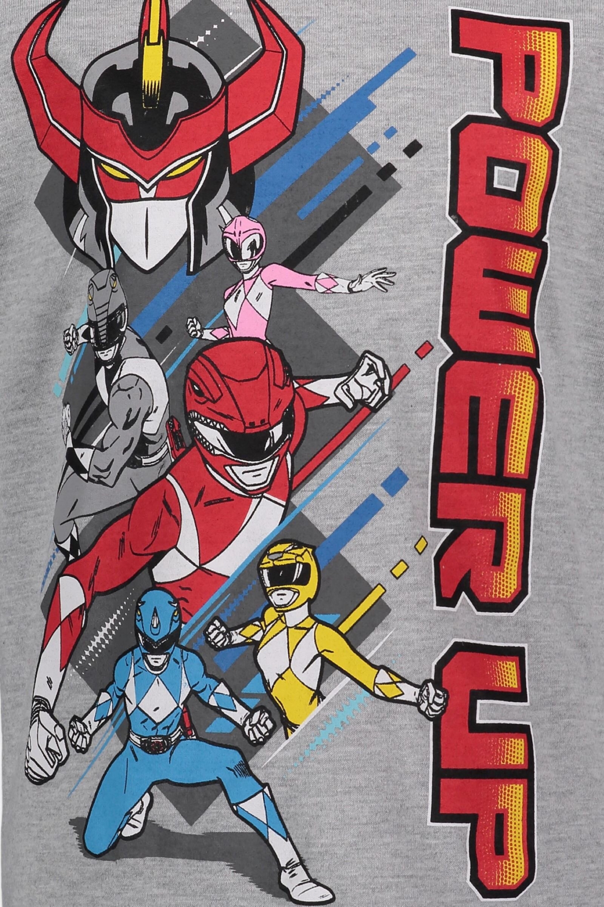 Power Rangers Little Boys 2 Pack T-Shirts -grey