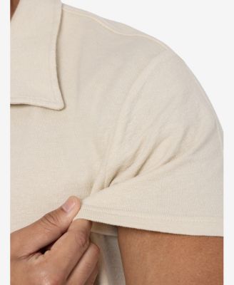 Men's Camp Collar Casual Short Sleeve Button-Up Shirt