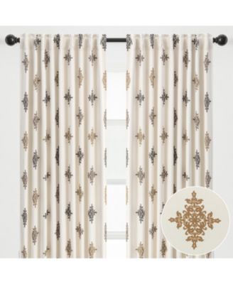 Premium 2-Panel Solid Contemporary Room Darkening Curtains - 3-in-1 Back Tab, Rod Pocket, Ring Tab  - for Windows Living Room Bedroom - Room Darkening Drapes 52 x 108 Inches - Garnet