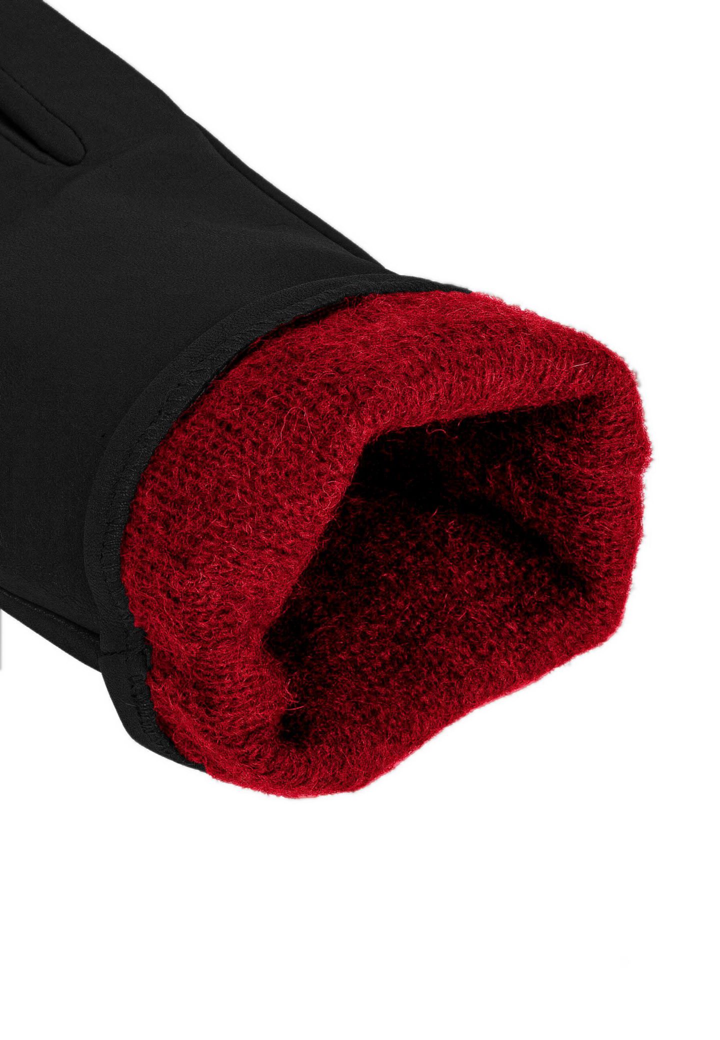 Женские перчатки KESSLER Women`s Premium Lamb Leather Touchscreen Gloves Style Chelsea, цвет: Чёрный — фото 2