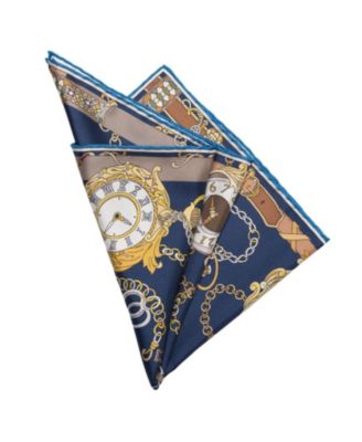 Men's Like Clockwork - Silk Pocket Square for Men