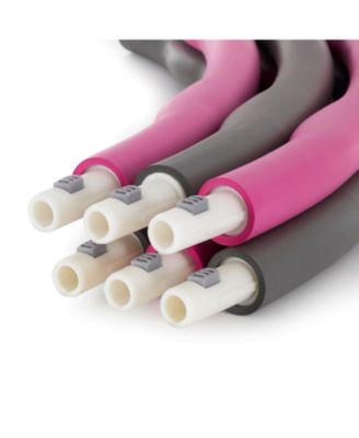 900G 6 Piece Weighted Fitness Hula Hoop for Home Workouts and Toning