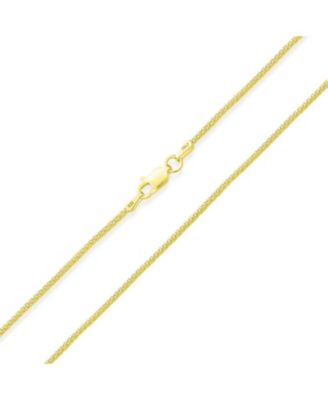 Slender 3mm Bali Style 14k Gold Plated Sterling Silver Caviar Coreana Popcorn Chain Necklace For Women