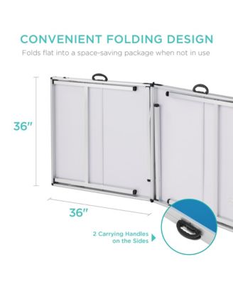 6x3ft Portable Ping Pong Table Game Set, Folding Indoor Outdoor Table Tennis w/ 2 Paddles, Balls