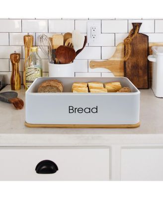 Kitchen Food Storage and Organization 4 Piece Canister Set in White