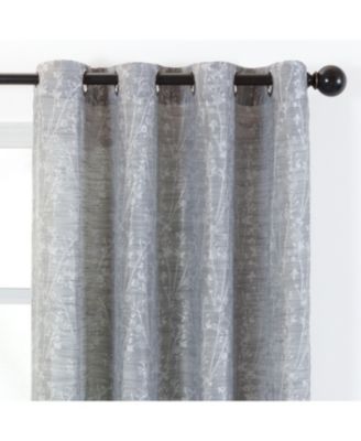 Premium 2-Panel Floral Jacquard Textured Beige Curtains with Grommets for Windows Living Room Bedroom Office - Partial Room Darkening Drapes for Privacy Decor - 52 x 96 Inch Long - Beige