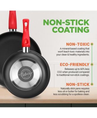 Kitchenware Pots & Pans - High qualified Basic Kitchen Cookware Set, Non-Stick Bakeware with Utensils (21-Piece Set)