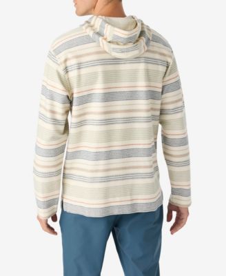 Men's Bavaro Stripe Poncho Fleece Tops