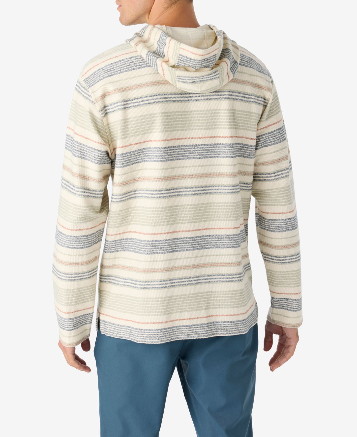Мужские топы O'Neill Bavaro Stripe Poncho Fleece Tops, цвет: Кремовый — фото 3