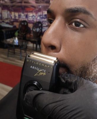 Absolute Zero Professional Mens Foil Shaver&nbsp;with Built-in Retractable Trimmer, USB-C Rechargeable