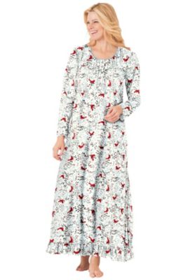 Plus Size Long-Sleeve Gown