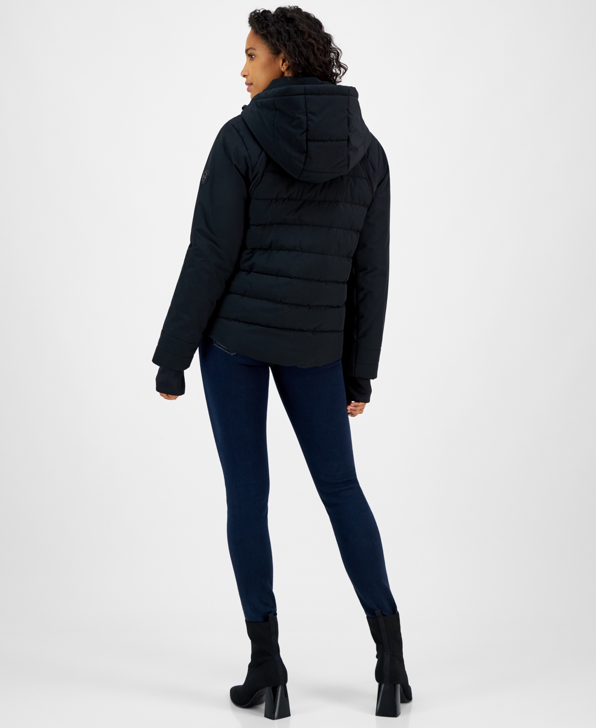 Michael Michael Kors Women's Logo Hooded Puffer Coat