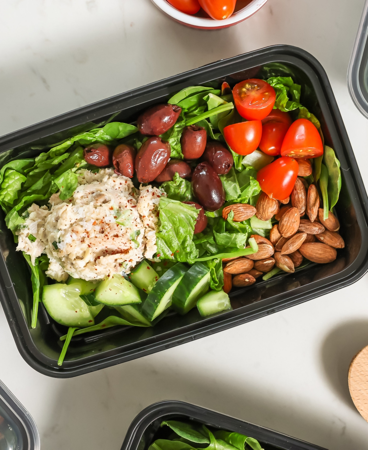 Good Cook Meal Prep Rectangle Single Compartment 30 Pack Container In Black
