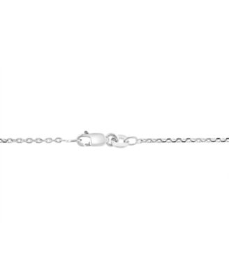 EFFY&reg; Lab Grown Diamond Heart & Round Halo 18" Pendant Necklace (2-1/10 ct. t.w.) in 14k White Gold