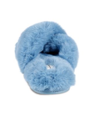 Women's Extra Soft High Plush Cross Band Slide Slippers