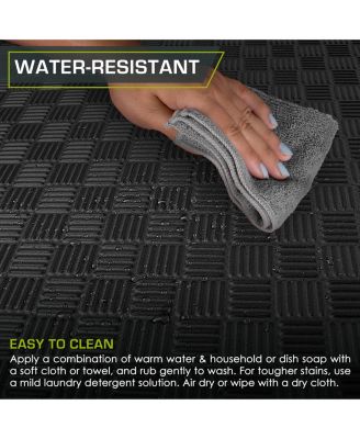 Checkered Puzzle Exercise Mat 1-in, 24 Sq Ft - 6 Tiles