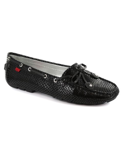 Женские туфли Marc Joseph New York Cypress Hill Tiebow Driver Loafer, цвет: Чёрный змеиный