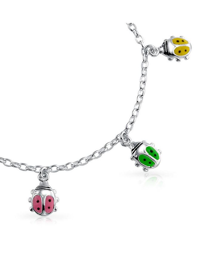 Bling Jewelry Good Luck Lucky Garden Colorful 5 Multi Ladybug Dangling