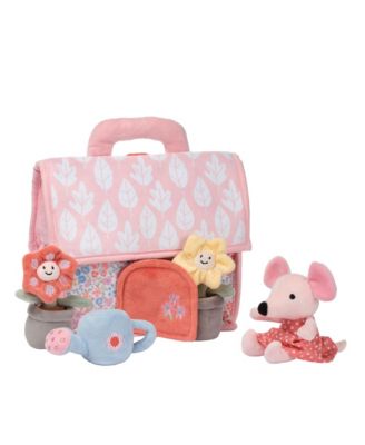 Floral Cottage 5pc Interactive Flowers & Mouse Plush Play Set Toy