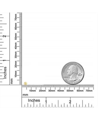 Delicate Simple Tiny Classic Round Ball Stud Earrings 14K Yellow Gold