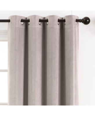 Premium Taupe Velvet Curtains Panel Set 2 -Piece - Grommet Partial Blackout Curtain Room Darkening Curtains Drapes for Living Room Bedroom Patio- Window Treatment - 84 Inch Length -Taupe