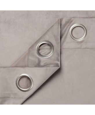 Premium Taupe Velvet Curtains Panel Set 2 -Piece - Grommet Partial Blackout Curtain Room Darkening Curtains Drapes for Living Room Bedroom Patio- Window Treatment - 84 Inch Length -Taupe