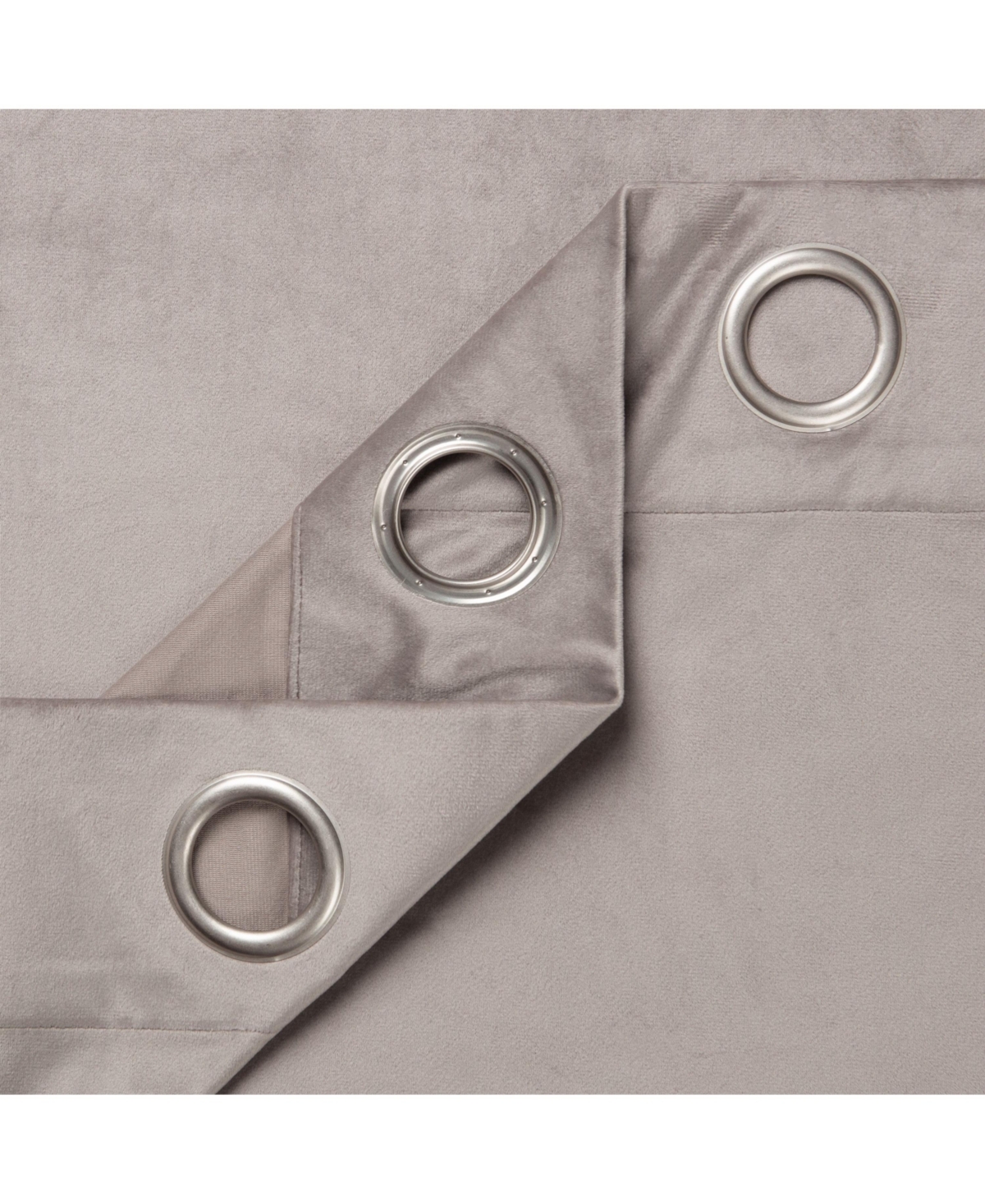 Chanasya Premium Taupe Velvet Curtains Panel Set 2 -Piece