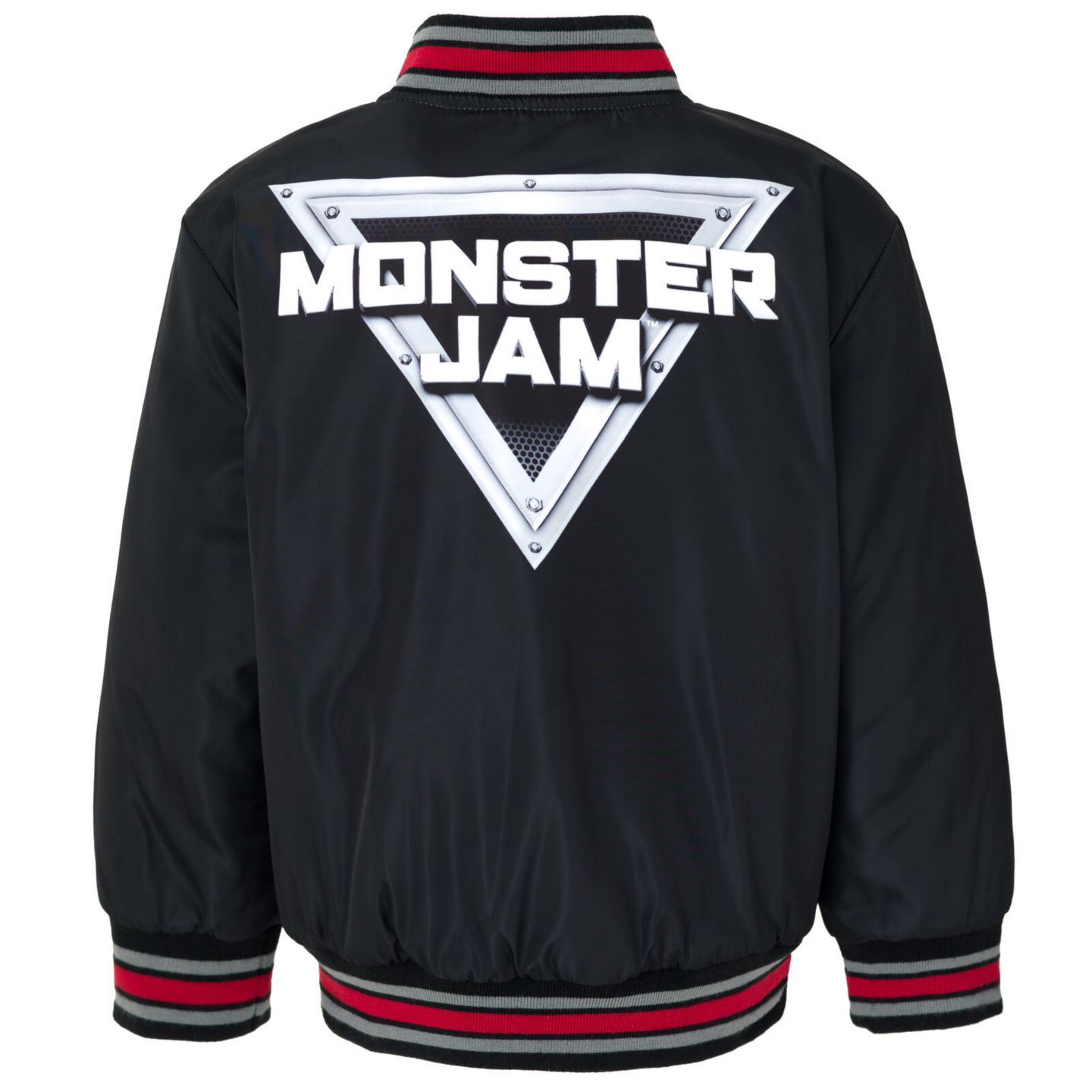 Куртка Monster Jam Zip Up Varsity Bomber Jacket для мальчиков, цвет: Чёрный — фото 3