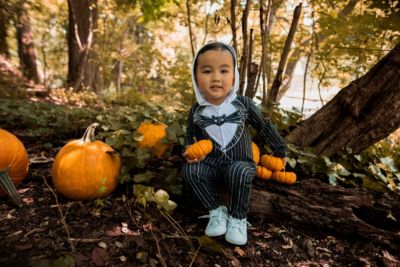 Boys Disney Jack Skellington Zip Up Coverall Newborn to