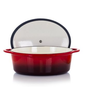 7-Quart Enameled Cast Iron Oval Casserole