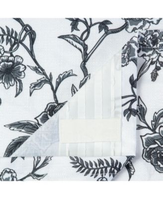 Premium 2-Panel Toile Faux Linen Semi Sheer Curtains - 3-in-1 Back Tab, Rod Pocket, Ring Tab- for Windows Living Room Bedroom - Off White Drapes for Privacy 52 x 108 Inches - Sage