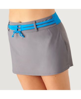 Plus Size Drawstring Swim Skirt