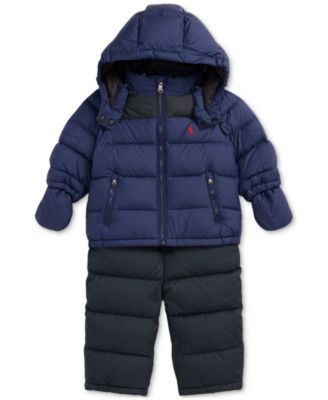Polo Ralph Lauren Baby Boys Hooded Snowsuit Set Macy's