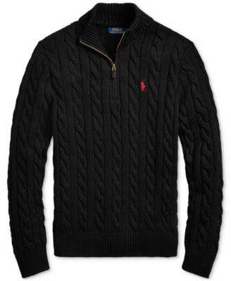 Men's Cable-Knit Cotton Sweater