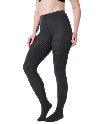 Women's Rib-Knit Shorty Shaping Tights 10474R