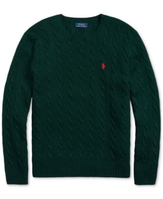 Men's Wool-Cashmere Cable-Knit Sweater
