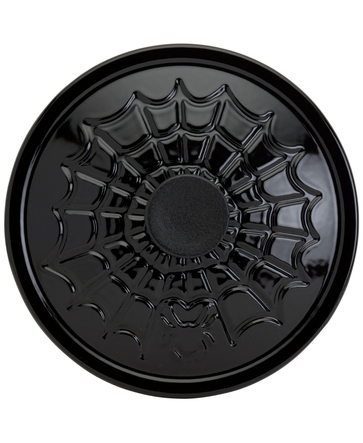 Smith And Clark Iron Works Enameled Cast Iron 3-qt. Spider Web Dutch Oven In Black