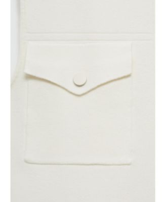 Women's Pockets Detail Knitted Vest