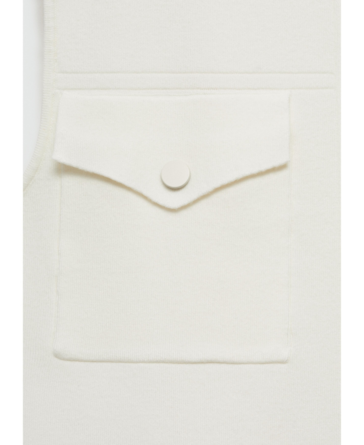 Mango Women's Pockets Detail Knitted Vest
